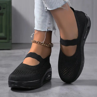 Buty oddychające z poduszką powietrzną AirStride Med - czarne