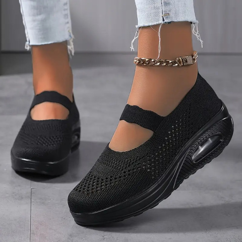 Buty oddychające z poduszką powietrzną AirStride Med - czarne Buty oddychające z poduszką powietrzną AirStride Med - czarne