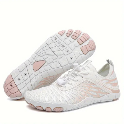 BareLite Flex – damskie oddychające buty barefoot antypoślizgowe - białe