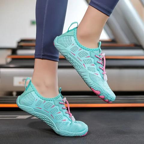 BareLite Flex – damskie oddychające buty barefoot antypoślizgowe - cyjan BareLite Flex – damskie oddychające buty barefoot antypoślizgowe - cyjan