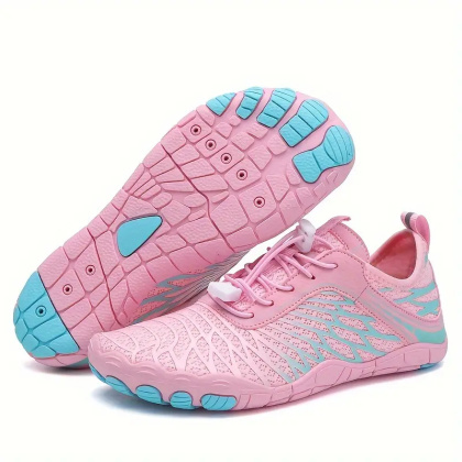 BareLite Flex – damskie oddychające buty barefoot antypoślizgowe - różowe