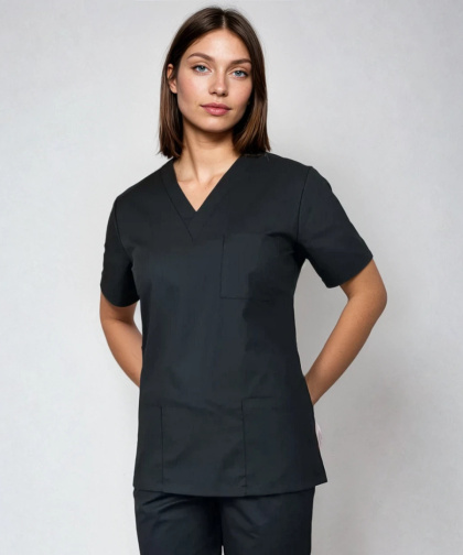 Bluza medyczna damska - ARIA - czarny