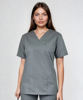 Bluza medyczna damska - ARIA - szary