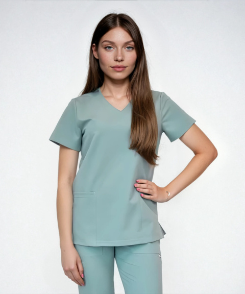 Bluza medyczna damska - CASSIE - mięta Bluza medyczna damska - CASSIE - mięta