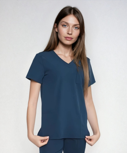 Bluza medyczna damska - CASSIE - morski