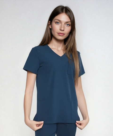 Bluza medyczna damska - CASSIE - morski Bluza medyczna damska - CASSIE - morski
