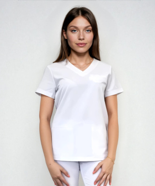 Bluza medyczna damska - DAISY - biały