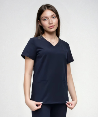 Bluza medyczna damska - DAISY - ciemny granat
