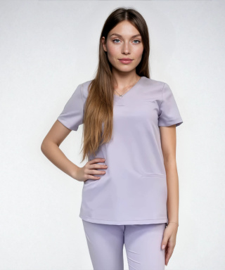 Bluza medyczna damska - DAISY - wrzosowy