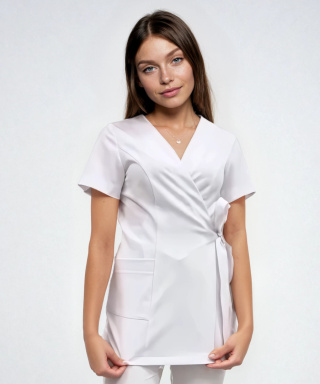 Bluza medyczna damska - LENA - biały