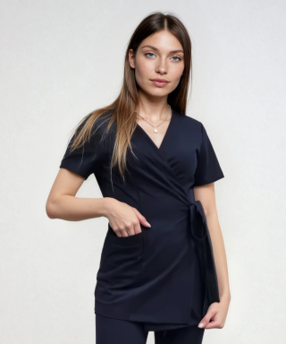 Bluza medyczna damska - LENA - ciemny granat
