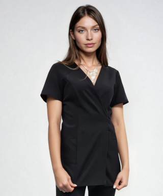 Bluza medyczna damska - LENA - czarny