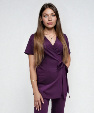 Bluza medyczna damska - LENA - fiolet