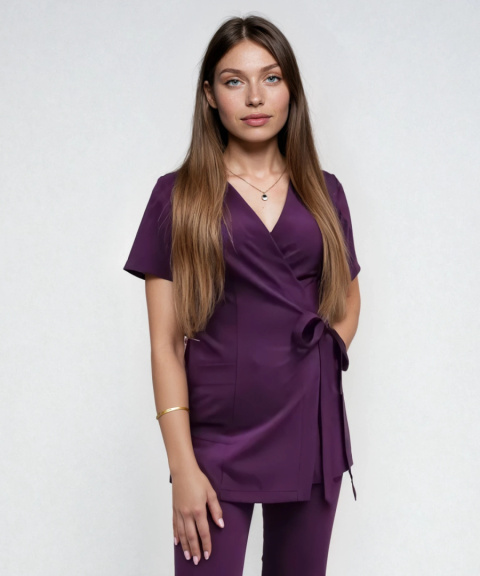 Bluza medyczna damska - LENA - fiolet