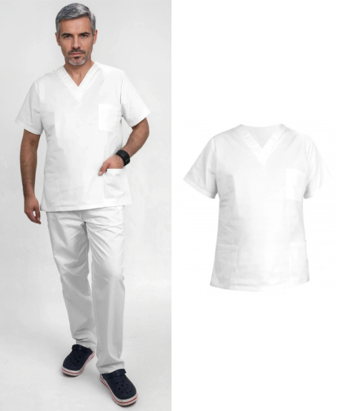 Bluza medyczna męska - ARES - biały Bluza medyczna męska - ARES - biały