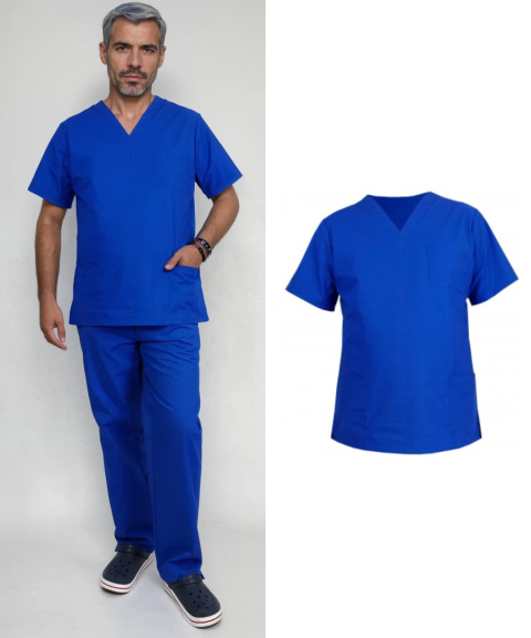 Bluza medyczna męska - ARES - chabrowy Bluza medyczna męska - ARES - chabrowy