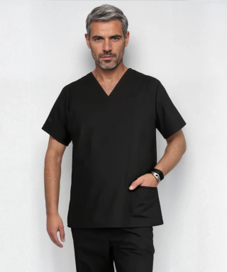 Bluza medyczna męska - ARES - czarny