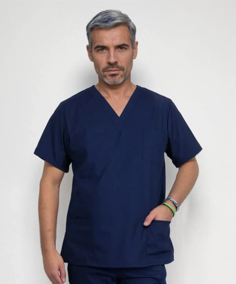 Bluza medyczna męska - ARES - granat Bluza medyczna męska - ARES - granat