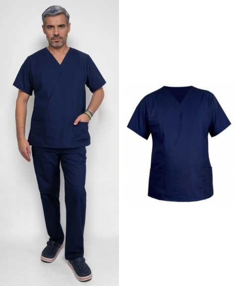 Bluza medyczna męska - ARES - granat Bluza medyczna męska - ARES - granat