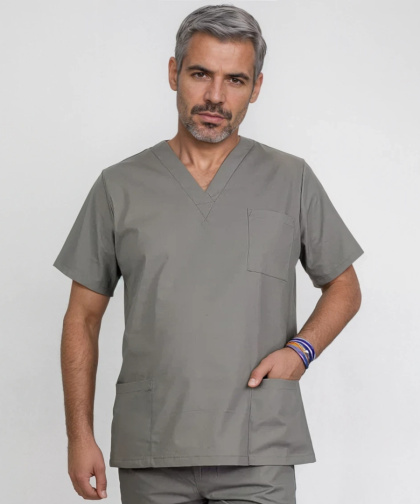 Bluza medyczna męska - ARES - szary