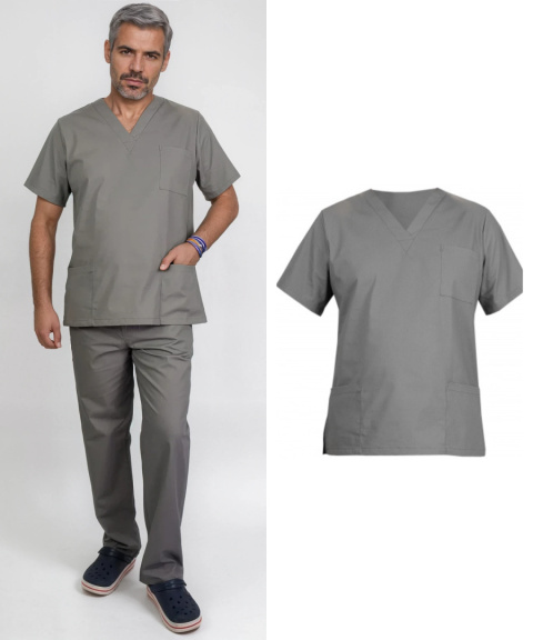 Bluza medyczna męska - ARES - szary Bluza medyczna męska - ARES - szary