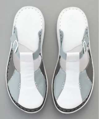 Buty medyczne damskie - KD MED 54 biały-grafit-szary