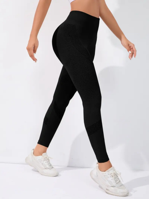 FlexCore – bezszwowe legginsy sportowe z wysokim stanem Szybkoschnące, rozciągliwe spodnie do jogi i fitnessu - czarne FlexCore – bezszwowe legginsy sportowe z wysokim stanem Szybkoschnące, rozciągliwe spodnie do jogi i fitnessu - czarne