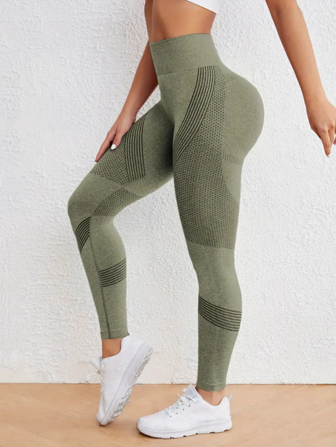 FlexCore – bezszwowe legginsy sportowe z wysokim stanem Szybkoschnące, rozciągliwe spodnie do jogi i fitnessu - zielone FlexCore – bezszwowe legginsy sportowe z wysokim stanem Szybkoschnące, rozciągliwe spodnie do jogi i fitnessu - zielone
