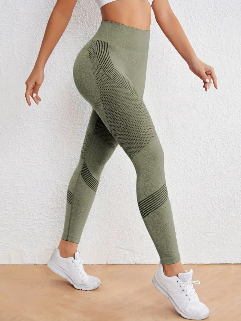 FlexCore – bezszwowe legginsy sportowe z wysokim stanem Szybkoschnące, rozciągliwe spodnie do jogi i fitnessu - zielone FlexCore – bezszwowe legginsy sportowe z wysokim stanem Szybkoschnące, rozciągliwe spodnie do jogi i fitnessu - zielone