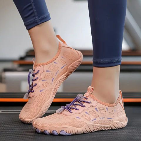 BareLite Flex – damskie oddychające buty barefoot antypoślizgowe - morela BareLite Flex – damskie oddychające buty barefoot antypoślizgowe - morela