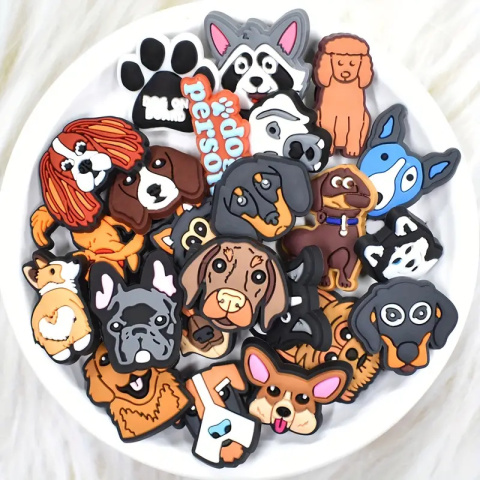 DogPins – Zestaw 10 przypinek do butów z motywem piesków (mix losowy) DogPins – Zestaw 10 przypinek do butów z motywem piesków (mix losowy)