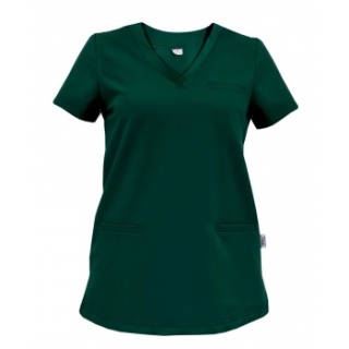 Bluza medyczna damska - DAISY - zielona butelka