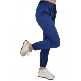 Spodnie medyczne joggery - ELLIE - granat