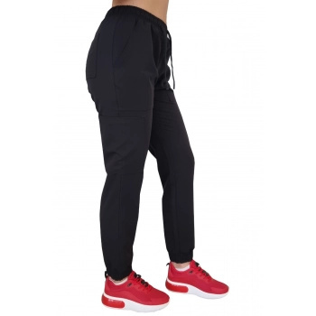Spodnie medyczne joggery - ELLIE - czarny Spodnie medyczne joggery - ELLIE - czarny