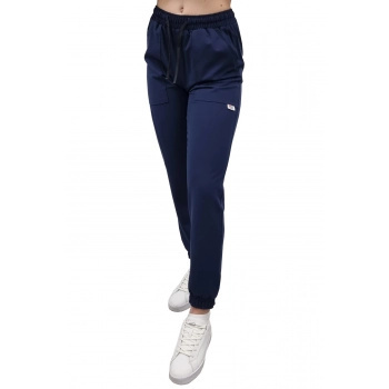 Spodnie medyczne joggery - ELLIE - ciemny granat Spodnie medyczne joggery - ELLIE - ciemny granat