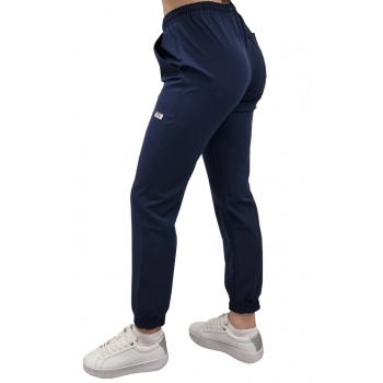 Spodnie medyczne joggery - ELLIE - ciemny granat Spodnie medyczne joggery - ELLIE - ciemny granat