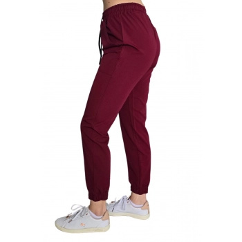 Spodnie medyczne joggery - ELLIE - bordo Spodnie medyczne joggery - ELLIE - bordo