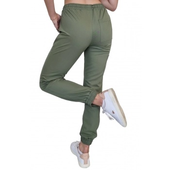 Spodnie medyczne joggery - ELLIE - oliwka Spodnie medyczne joggery - ELLIE - oliwka