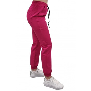 Spodnie medyczne joggery - ELLIE - amarant Spodnie medyczne joggery - ELLIE - amarant