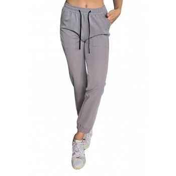 Spodnie medyczne joggery - ELLIE - szary