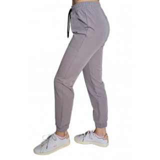 Spodnie medyczne joggery - ELLIE - szary
