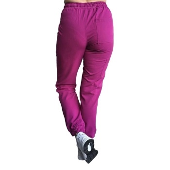 Spodnie medyczne joggery - ELLIE - purpura Spodnie medyczne joggery - ELLIE - purpura