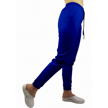 Spodnie medyczne joggery - LUNA - chabrowy Spodnie medyczne joggery - LUNA - chabrowy