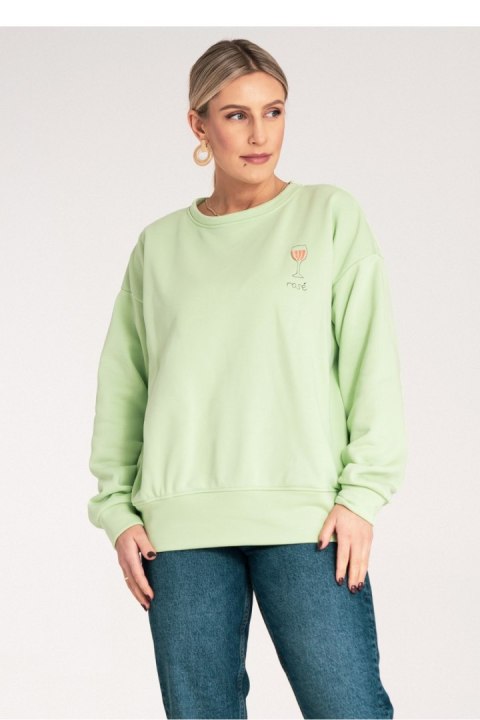 Bluza Damska Model M1152 Green - Figl Bluza Damska Model M1152 Green - Figl