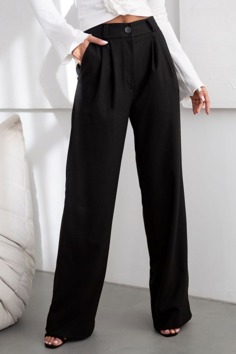 Spodnie Damskie Model Fine T36 Black - IVON Spodnie Damskie Model Fine T36 Black - IVON