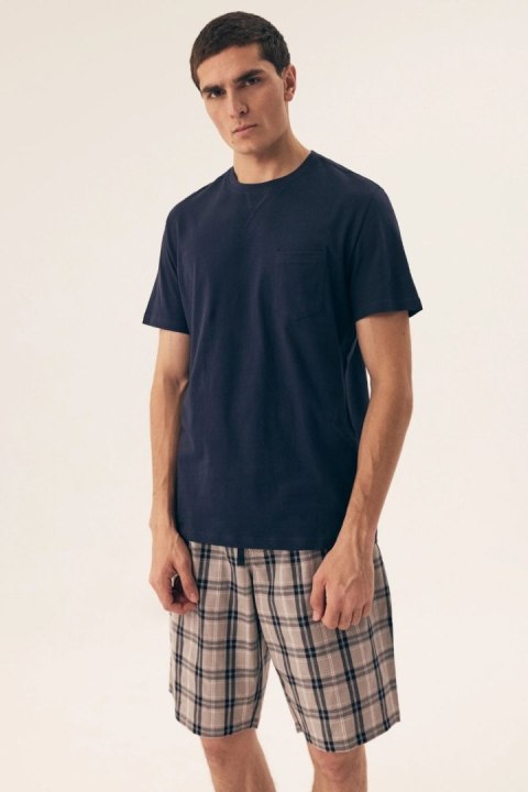 Piżama Męska Model Dexter 42617-59X Navy - Henderson Piżama Męska Model Dexter 42617-59X Navy - Henderson