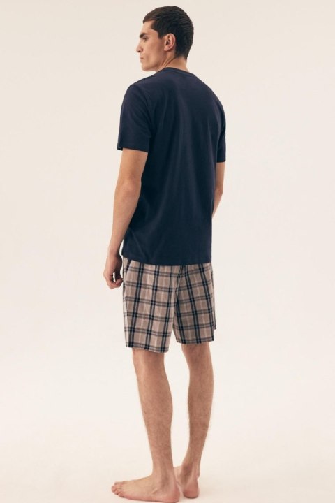Piżama Męska Model Dexter 42617-59X Navy - Henderson Piżama Męska Model Dexter 42617-59X Navy - Henderson