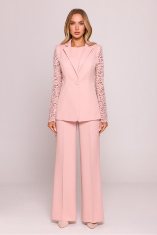 Marynarka Model MOE865 Powder Pink - Moe