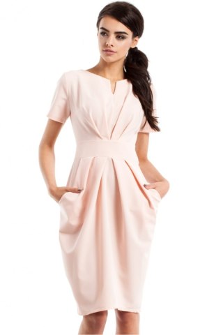 Sukienka Model MOE234 Powder Pink - Moe Hurtownia odzieży on-line, moda damska, bielizna i obuwie dla kobiet - Matterhorn.pl