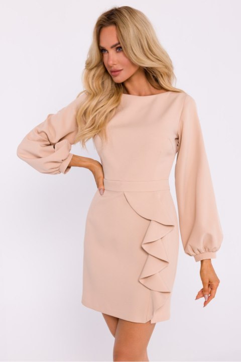 Sukienka Model MOE837 Beige - Moe Sukienka Model MOE837 Beige - Moe